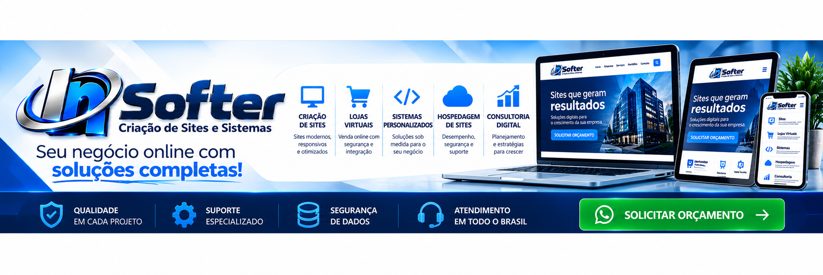 InSofter - Criação de sistemas e websites in nuvem