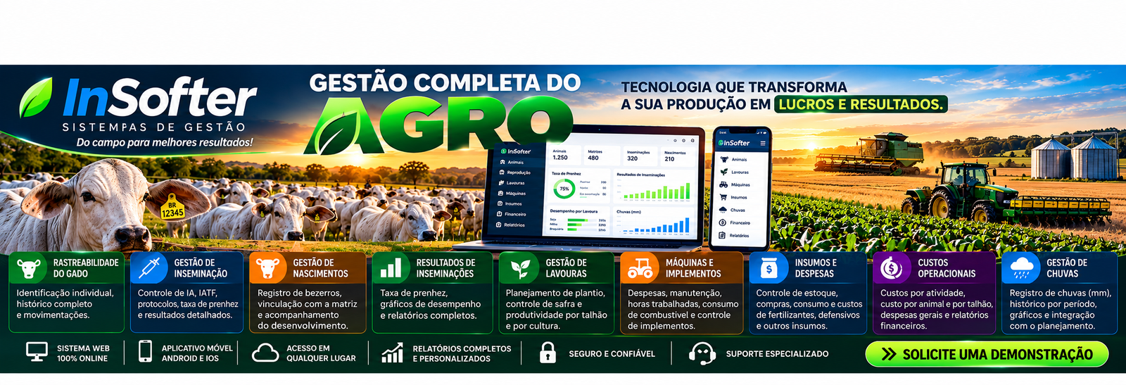 InSofter — Tecnologia e Gestão Inteligente para o Agronegócio
